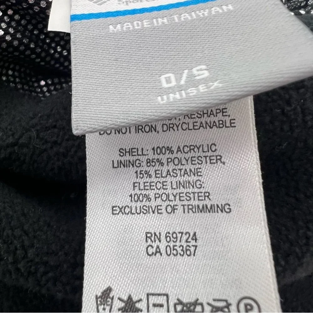 Columbia winter hat toque heat gear inside knit tribal winter blue green warm - Picture 5 of 7